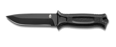 Gerber Coltello a Lama Liscia con Fodero, Lunghezza Lama 12.2 cm, Strongarm Fixed Blade Survival Knife, Nero, 31-003654