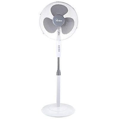ARDES - AR5BR40PB stille staande ventilator 3 vleugels BRISArdes 40PB - staande ventilator draaibaar en kantelbaar met handmatig bedieningspaneel - staande ventilator 3 snelheden en instelbare hoogte