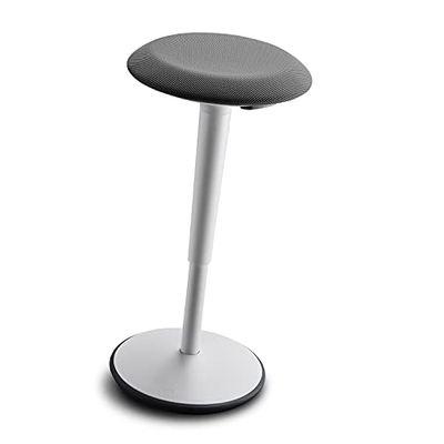 Sedus se:fit, ergonomische kruk, stahulp, stahulp, grijs, kunststof, rubberen voet, 53-80 cm in hoogte verstelbaar
