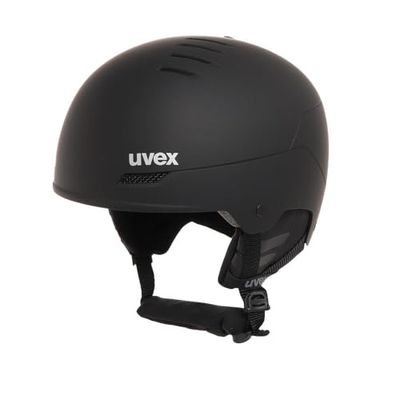 uvex wanted - skihelm voor dames en heren - individueel passysteem - geoptimaliseerde ventilatie - black matt - 54-58 cm