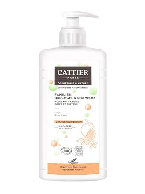 Cattier Orange Blossom Shower Gel and Shampoo for the Whole Family Natural Cosmetics 500ml