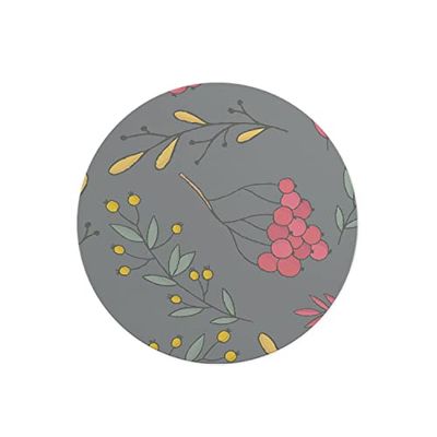 Questo Casa, Tapis de Souris Rond imprimé numérique avec Fond antidérapant pour Bureau et Maison Diamètre 22 cm