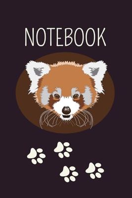 Red Panda Notebook: Cute Journal, College Ruled | 6 x 9 |, 110 Pages.