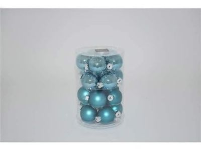 DUE ESSE CHRISTMAS SRL L.Glass LUC/Opaque Turc Balls 4 cm 20 Pieces, As Photo, One Size