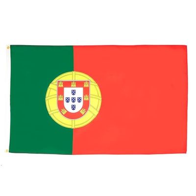 AZ FLAG - Drapeau Portugal - 250x150 cm - Grand Drapeau Portugais 100% Polyester Avec Oeillets Métalliques Intégrés - Pavillon 300 g