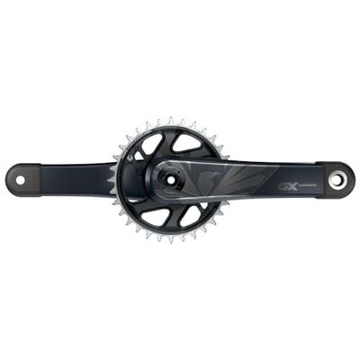 Sram 10550 crankstel en kroon van carbon zonder cups, crankstel unisex volwassenen, zwart, eenheidsmaat