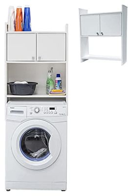 Negrari PVC Shelf, 1 Shelf, Modern Style, Wall Mounted, Moisture Resistant, 65 x 26.4 x 78 cm