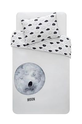 100 x 135 Cosmic måne baby påslakan set