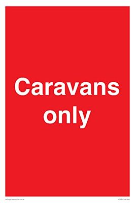 Caravans alleen bord - 200x300mm - A4P