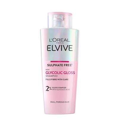 L'Oréal Paris Elvive Glycolic Gloss Sulphate Free Shampoo for Dull Hair 200ml