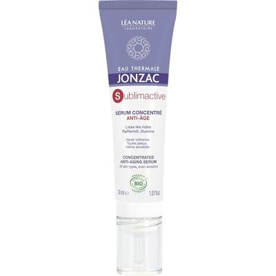 Woda termiczna Jonzac - Przeciwstarzeniowe serum hialuronowe - Wszystkie skóry, nawet wrażliwe - Sublimaktywne - Certyfikat organiczny Cosmos - Tuba 30 ml