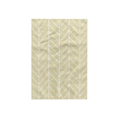 3dRose Beige a Spina di Pesce, Pale Gold Arrow Feather Inspired Design Asciugamano, Multicolore, 15 x 55,9 cm