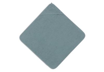 Jollein Handdoek voor baby's, badstof, zeegroen, 100% katoen, 100 x 100 cm, Oeko-Tex gecertificeerd, babyhanddoek met capuchon voor meisjes en jongens