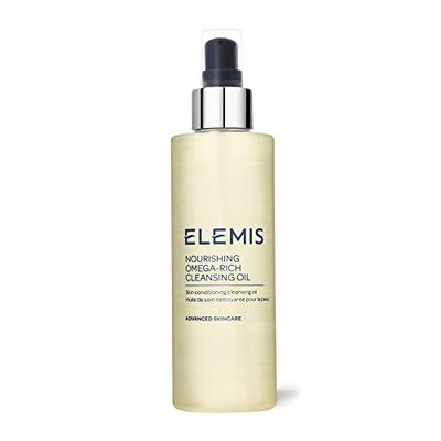 Elemis Nourishing Omega-rich Cleansing Oil, Olio Detergente Per Pulire, Lenire E Ammorbidire La Pelle, Ricco Di Vitamine Per Struccare Delicatamente E Rimuovere Le Impurità, 195ml