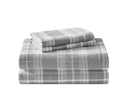 Laura Ashley Mulholland Conjunto de lençóis, duplo, cor cinzenta, cinzento, Plein