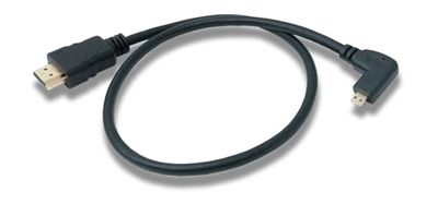 System-S Cavo HDMI ad angolo di 90 gradi su cavo HDMI standard, 50 cm