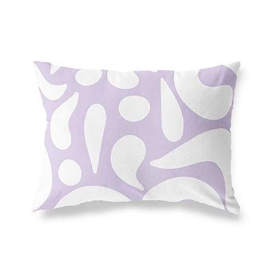BonaMaison Fundas para Cojínes, Patrón Aleatorio Funda de Almohada para Sofá Coche Silla Oficina Cama Decorativa Moderna Decoración del Hogar, 35x50 Cm - Diseñado y Fabricado en Turquía