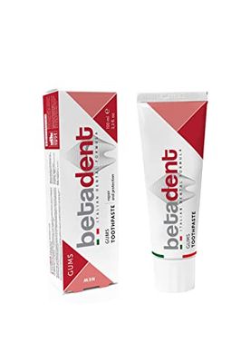 Betadent DENTIFRICIO GUMS per gengive sensibili, infiammate e irritate. Ripara e protegge. Azione antiplacca e antibatterica. Formula Delicata non abrasiva - Maxi formato 100 ml