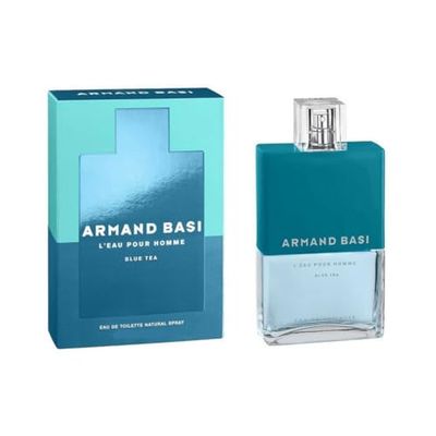 Armand Basi I L'Eau pour Homme Blue Tea, Eau de Toilette, Profumo Uomo Spray al Tè Blu, Famiglia Olfattiva Aromatic Fougère, 75 ml