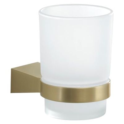 Gedy Tonale Gold Matte Toothbrush Holder