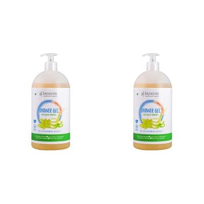 Benecos - natural beauty 95967 - gel doccia - momento benessere, 950 ml (Confezione da 2)
