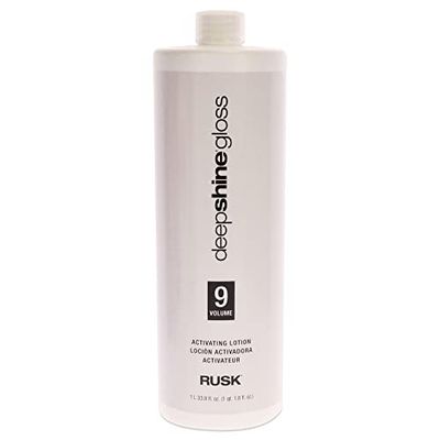 Rusk Deepshine Gloss Activating Lotion 9 Volume For Unisex 33.8 oz Lotion