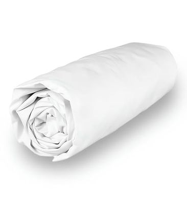 Soleil d'ocre, Påslakan i polycotton 140 x 200 cm percale vit
