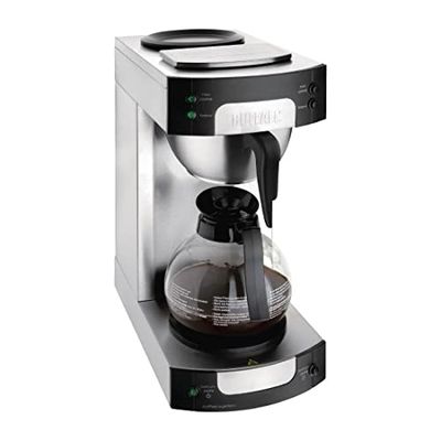 Buffalo Cafetière à filtre CW305, acier inoxydable/noir, capacité 1,7 l, hauteur 435 mm, largeur 205 mm, longueur 205 mm
