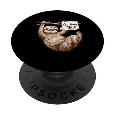 "You Sloth This!" Exam Day Teacher Coffee Sloth PopSockets Adhesive PopGrip