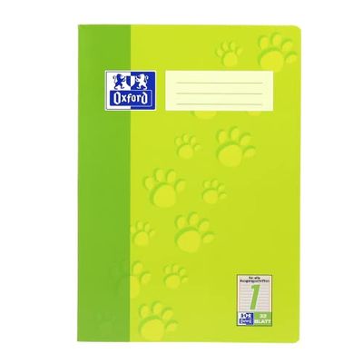 Oxford 100050322 Lot de 10 cahiers d'exercices lignés 32 pages Vert clair A4 90 g/m²