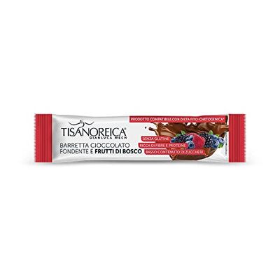 Gianluca Mech - T-Smart Bar, Barrita de Chocolate y Frutas Rojas - 1x35g