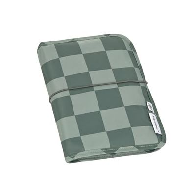 LÄSSIG Bolsa de pañales para bebé con cambiador y compartimento para toallitas húmedas para viaje/bolsa cambiante verde/verde oliva
