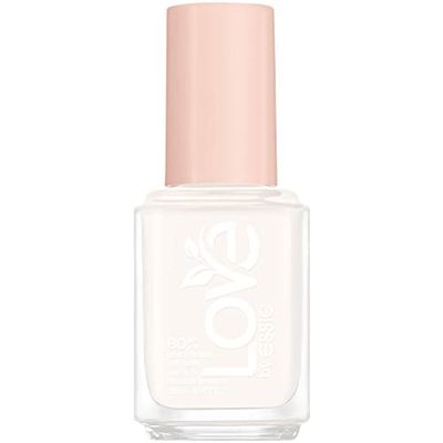 essie Långvarigt nagellack med krämig finish, kort torktid och mindre flisning, vegansk formel, LOVE by essie, färg: nr 0 bleknings-aldrig stressad, vit, 1 x 13,5 ml