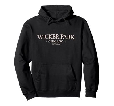 Wicker Park Chicago - Simple Wicker Park CHI IL Felpa con Cappuccio