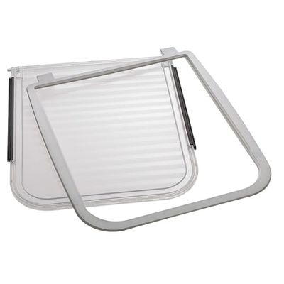 Ferplast Porte de Rechange pour Port pour Chats chatière, Porte basculante Swing 9 Taille Petite,Blanc