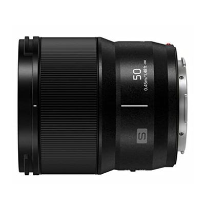 Panasonic LUMIX - Obiettivo per fotocamera serie S, 50 mm F1.8 con attacco a L, obiettivo intercambiabile per fotocamere digitali mirrorless full frame, S-S50, nero