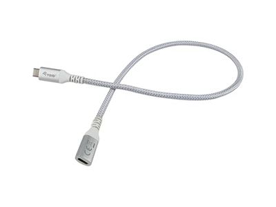Equip 128375 USB 3.2 Gen 2 C naar C verlengkabel, 0,5 m, M/F, 4 K/60 Hz, 10 Gbps, wit