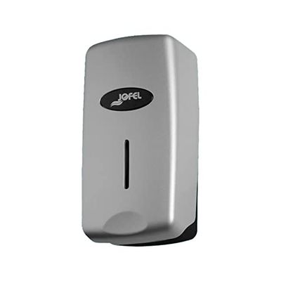 Jofel - Distributeur de Savon Mural, Rechargeable avec Savon Liquide, capacité 1L, Distributeur de Savon pour la Salle de Bain, boîtier ABS Robuste, Anti-Gouttes et Anti-Corrosion, AC27350 Valor