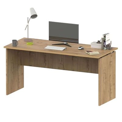 MUEBLES PITARCH Table Bureau Rivoli Moderne Miroytengo Couleur chêne doré 155 cm