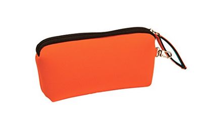 NFUN Astuccio Smarty in Neoprene per Tracolla Colore Arancio Fluo/Turchese