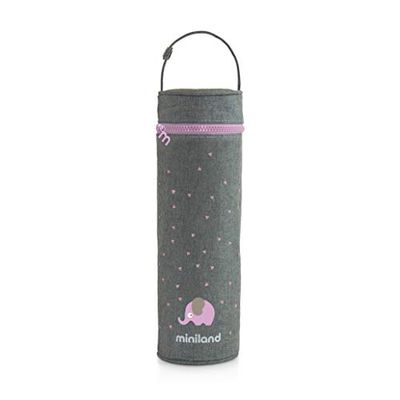 Miniland - Capa térmica para termos e biberões Thermibag, bolsa térmica com pega para transportar facilmente 500 ml (Rose)