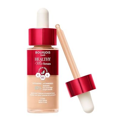 Bourjois Healthy Mix Clean Serum Foundation - 55N - Deep Beige, 30 ml
