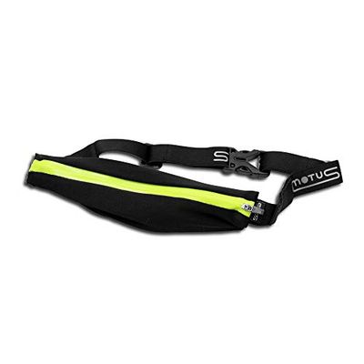 Motus Loop - Cinturón con Bolsillo Extensible para Accesorios. Unisex, Color Verde Fluorescente, tamaño Talla única