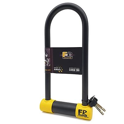 FR sécurité FR120L Anti Theft Moto Blokada U Zatwierdzony Klasa Pani Stal hartowana Widelec Ø18, 120x310mm Bezpieczeństwo Motocykl Skuter