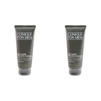 Clinique Clinique For Men Face Wash Oily Skin Formula for Men 6.7 oz Cleanser (Pack of 2)