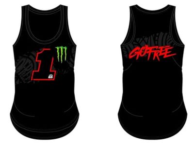 63 Dual Monster Bagnaia Tanktop, kvinna, röd, L