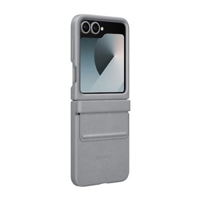 Samsung Flap Eco-Leather Funda de Cuero Vegano Gris Para Galaxy Z Flip6