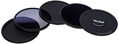 Rollei Premium ND Filterset, Grijs, (1x Nd 8, Nd 64 En Nd 1000 Filter), Van Gorilla-Glas, Met Aluminium Beschermdeksel, 82 mm