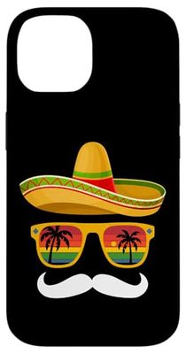 Sombrero Lunettes de soleil Sunset Palm Trees Coque pour iPhone 14