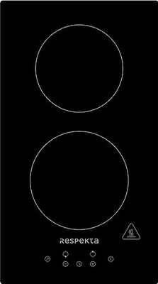 Respekta Placa de inducción sin marco independiente/Placa de inducción integrable con 2 zonas de cocción / 9 niveles de potencia/Temporizador/Bloqueo para niños / 29 cm/KM 9140I-28